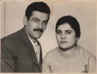 Portret muškarca i žene, crno-bijela fotografija