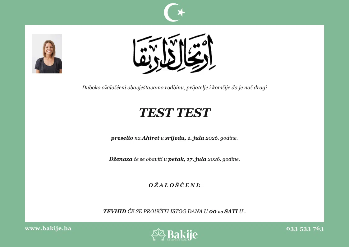Smrtovnica — Test Test