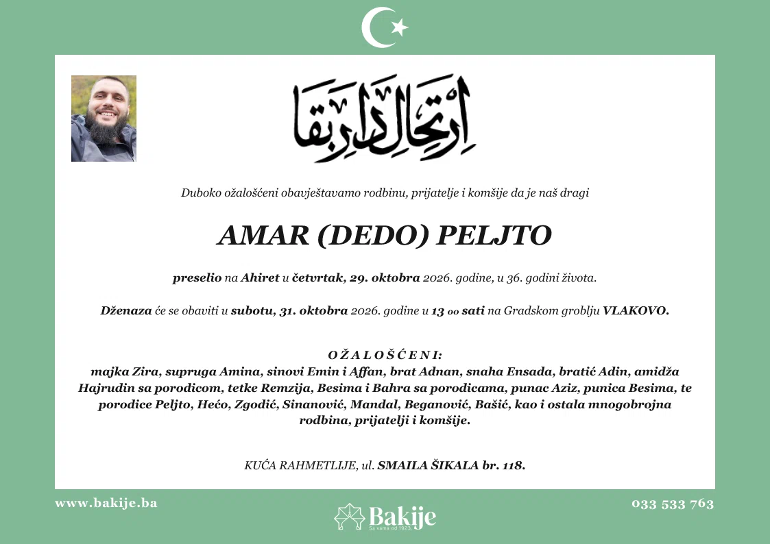 Smrtovnica — Amar (Dedo) Peljto