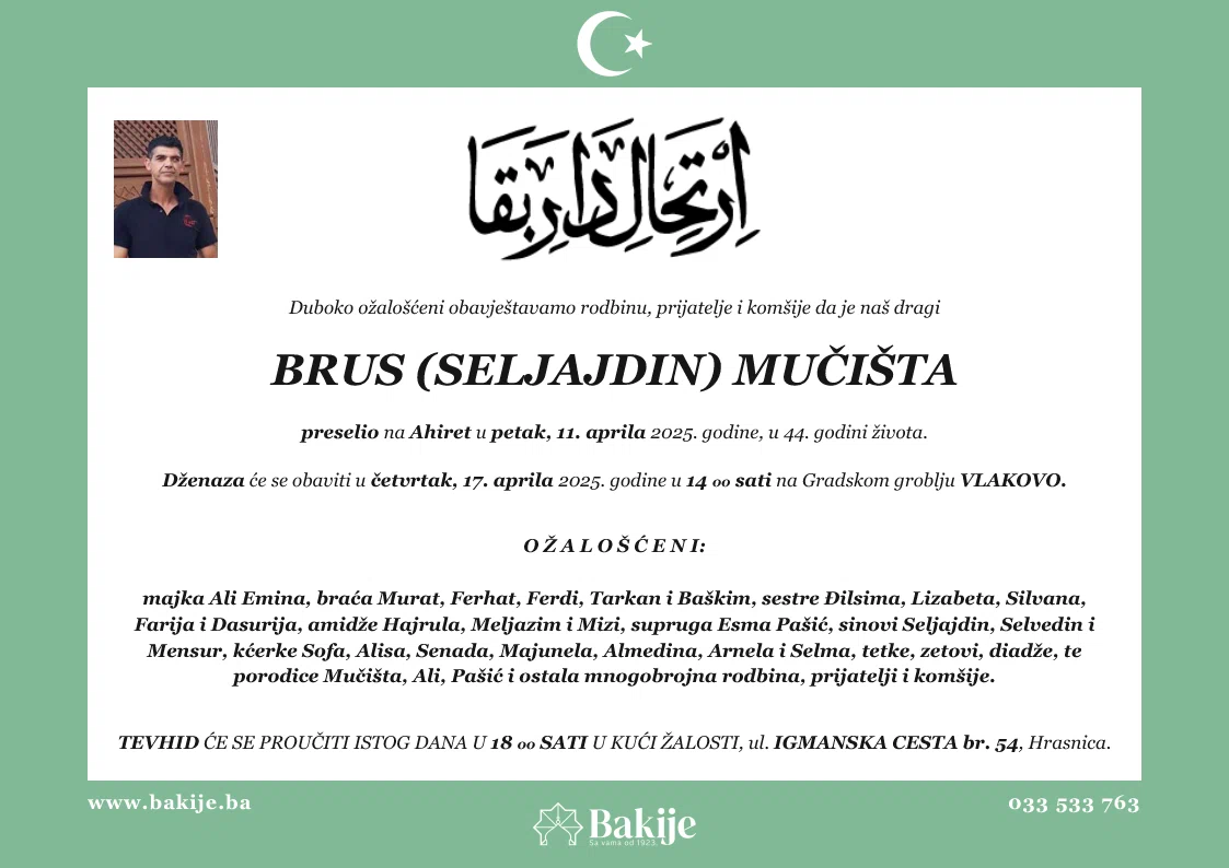 Smrtovnica — Brus (Seljajdin) Mučišta