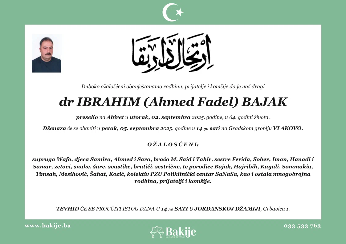 Smrtovnica — Dr Ibrahim (Ahmed Fadel) Bajak