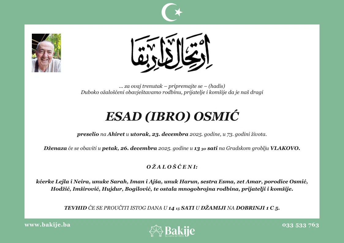 Smrtovnica — Esad (Ibro) Osmić