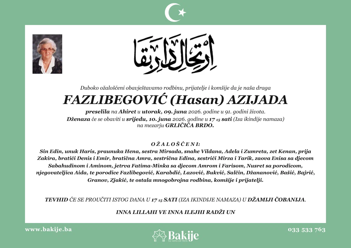 Smrtovnica — Fazlibegović (Hasan) Azijada