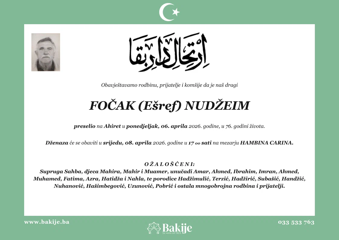 Smrtovnica — Fočak (Ešref) Nudžeim