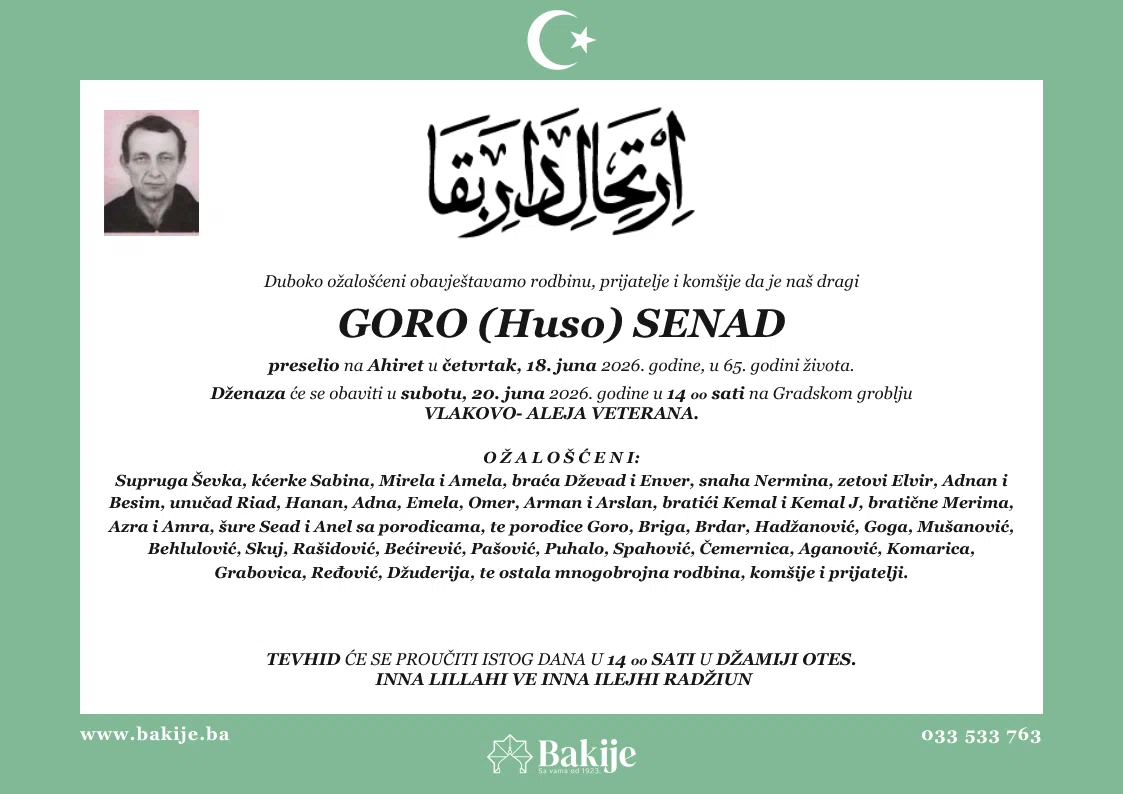 Smrtovnica — Goro (Huso) Senad