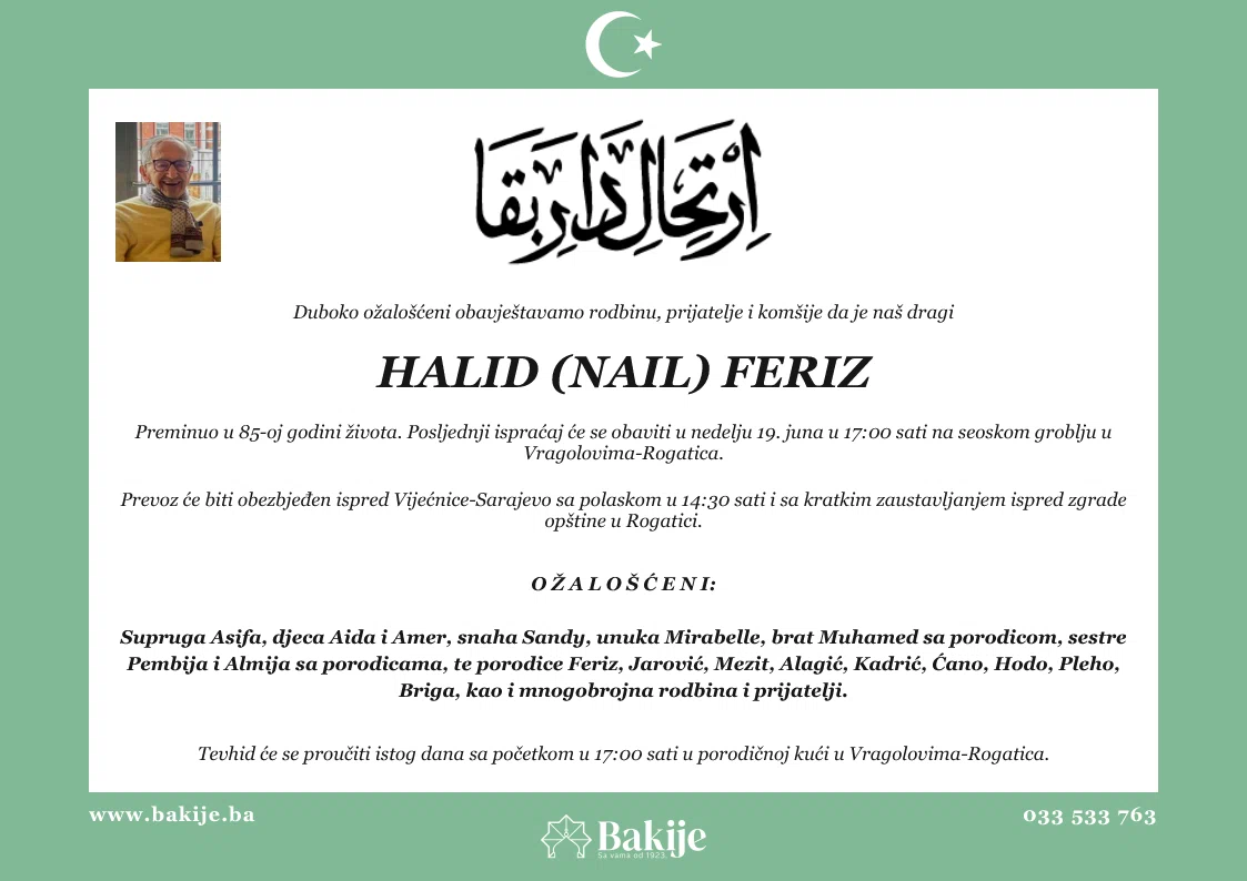 Smrtovnica — Halid (Nail) Feriz