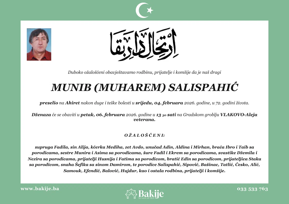 Smrtovnica — Munib (Muharem) Salispahić