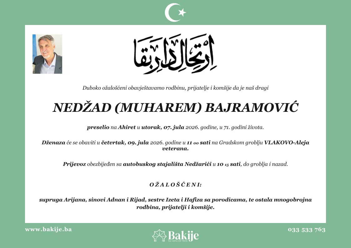 Smrtovnica — Nedžad (Muharem) Bajramović